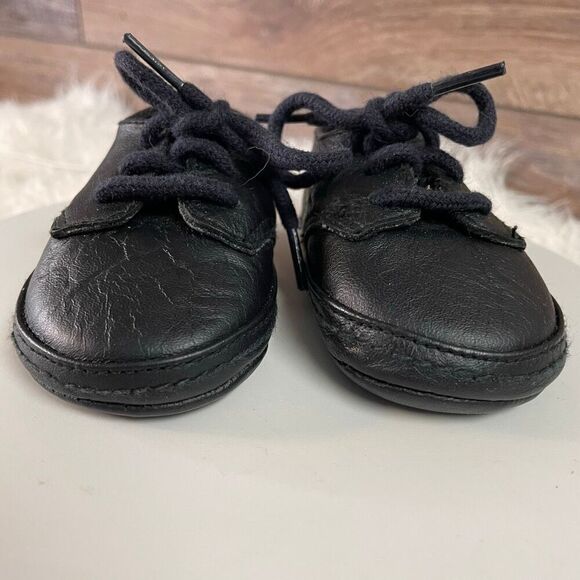 Nordstrom Baby Genuine Leather Oxford Shoes Black – Infant Size 1 - Picture 3 of 8